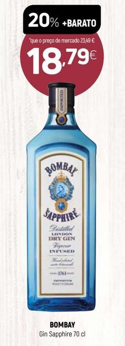 Coviran Gin bombay promoção