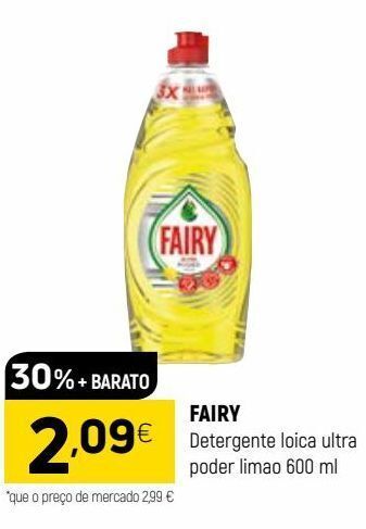 Coviran Detergente lavalouça fairy promoção