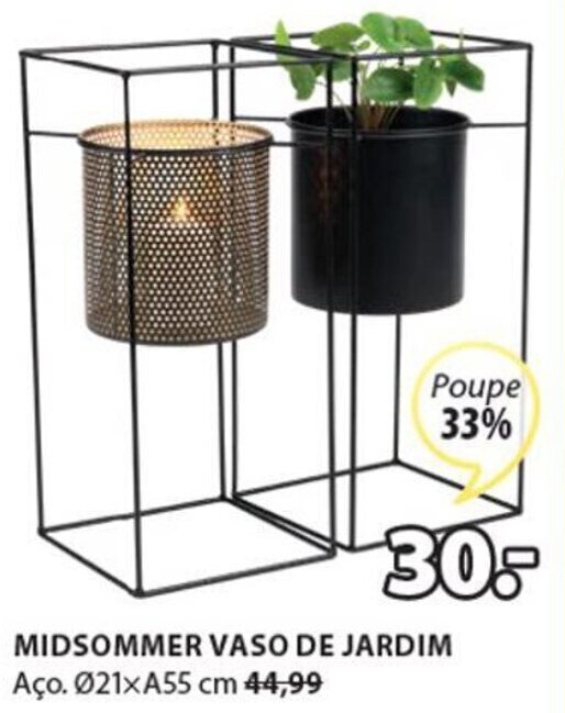 Jysk Missommer Vaso de Jardim ø21 x 55cm promoção