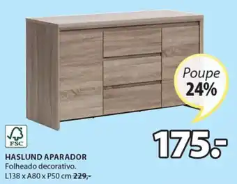 JYSK Haslund Aparador 138 x 80 x 50cm promoção