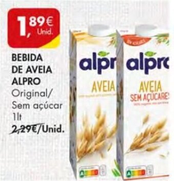 Pingo Doce Bebida de Aveia Alpro 1lt promoção