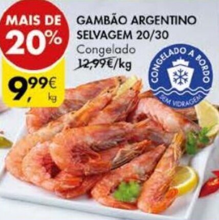 Pingo Doce Gambão Argentino Selvagem 20/30 promoção