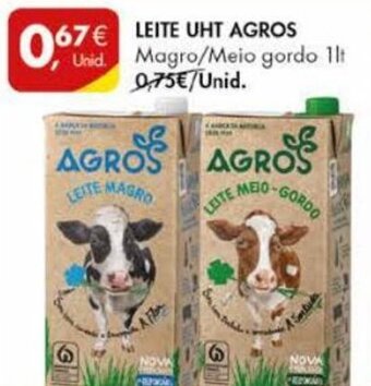 Leite UHT Agros 1lt
