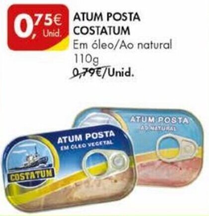 Pingo Doce Atum Posta Costatum 110g promoção
