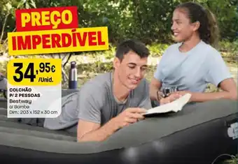 Colchão p/2 Pessoas Bestway 203 x 152 x 30cm