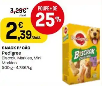 Intermarché Snack p/Cão Pedigree 500g promoção