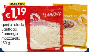 Queijo Ralado Santiago Flamengo Mozzarella 150g