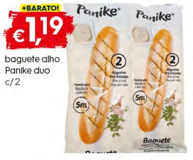 Bolama Baguete Alho Panike Duo c/2 promoção