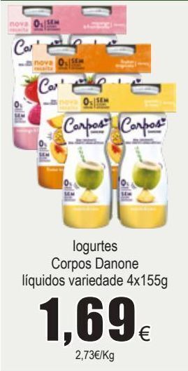 Iogurte corpos danone