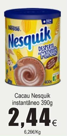 Chocolate em pó nesquik