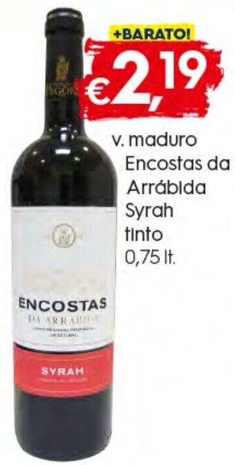 Bolama V. Maduro Encostas da Arrábida Syrah Tinto 0,75lt promoção