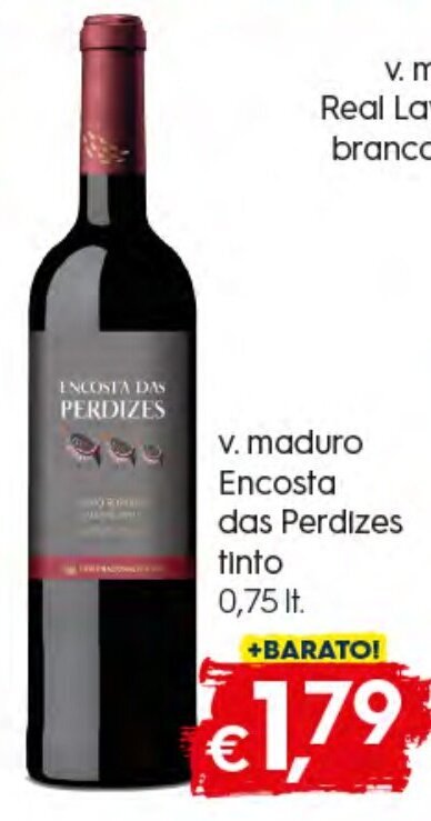 Bolama V. Maduro Escosta das Perdizes Tinto 0,75lt promoção