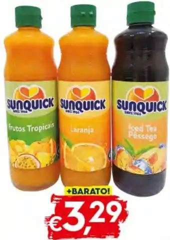 Concentrado Sunquick Iced Tea Pêssego F. Tropicais Laranja 0,70lt