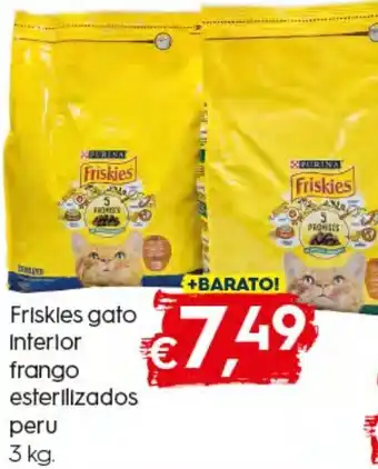 Friskies Gato Interior Frango Esterilizados Peru 3kg