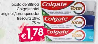 Bolama Pasta Dentifrica Colgate Total Original/ Branqueador Frescura Ative 75cm promoção