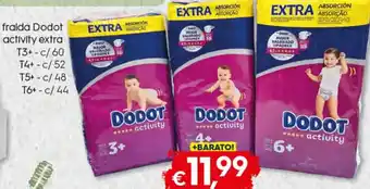 Bolama Fraldas Dodot Activity Extra T3+ - c/60, T4+ - c/5, T5+ - c/482, T6+ - c/44 promoção