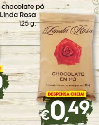 Bolama Chocolate Pó Linda Rosa 125g promoção