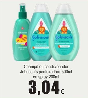 Froiz Shampoo johnson's promoção