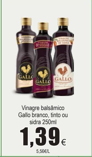 Froiz Vinagre balsâmico gallo promoção