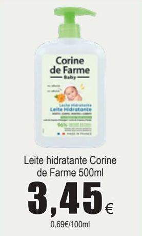 Froiz Leite hidratante corine de farme promoção