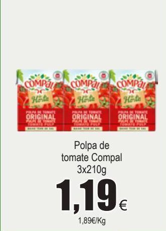 Molho de tomate compal