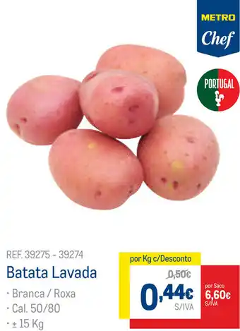 Makro Batata Lavada 15kg promoção