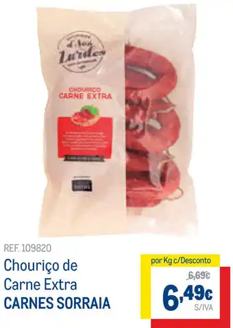 Makro Chouriço Carne Extra Carnes Sorraia promoção