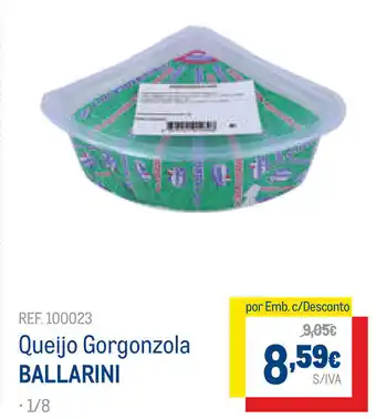 Makro Queijo Gorgonzola Ballarini promoção