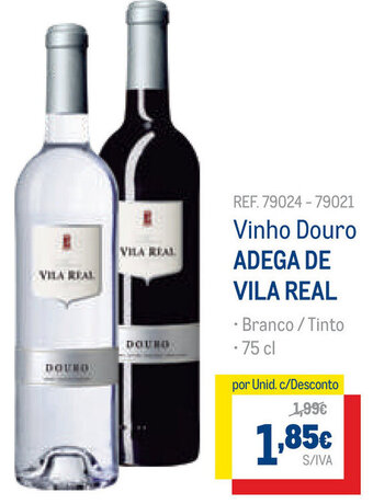 Makro Vinho Douro Adega de Vila Real 75cl promoção