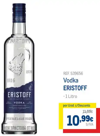 Makro Vodka Eristoff 1L promoção