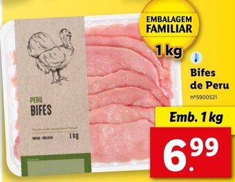 Lidl Bifes de Peru 1kg promoção