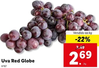 Lidl Uva Red Globe promoção