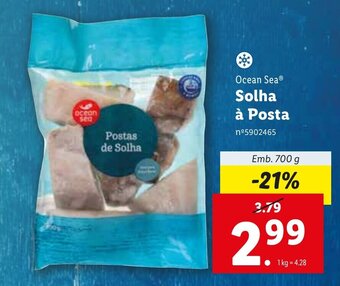 Lidl Ocean Sea Solha à Posta 700g promoção