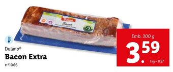 Lidl Dulano Bacon Extra 300g promoção