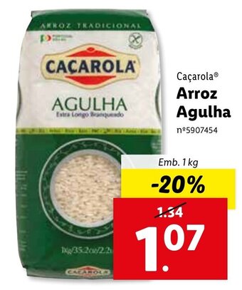 Lidl Caçarola Arroz Agulha 1kg promoção