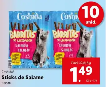 Lidl Coshida Sticks de Salame 10 x 8.8g promoção