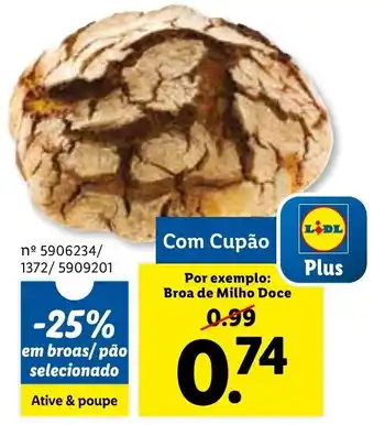 Lidl Broa de Milho Doce promoção