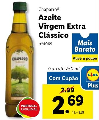 Lidl Chaparro Azeite Virgem Extra Clássico 750ml promoção
