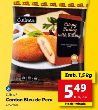 Lidl Culinea Cordon Bleu de Peru 1,5kg promoção