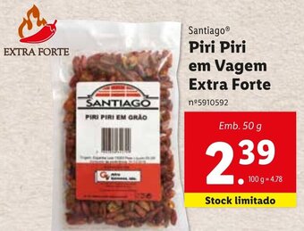 Santiago Piri Piri em Vagem Extra Forte 50g