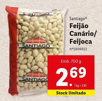 Lidl Santiago Feijão Canário / Feijoca 700g promoção