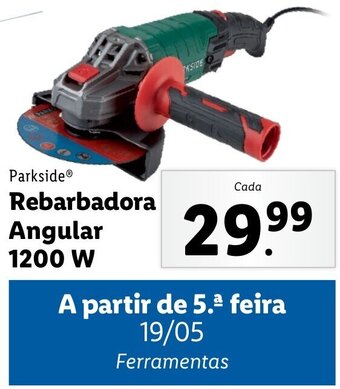 Lidl Parkside Rebarbadora Angular 1200W promoção