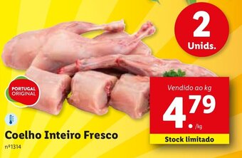 Lidl Coelho Inteiro Fresco promoção