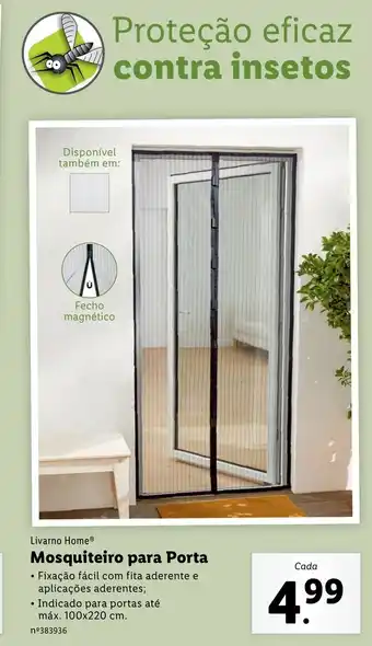 Lidl Livarno Home Mosquiteiro para Porta 100x220cm promoção