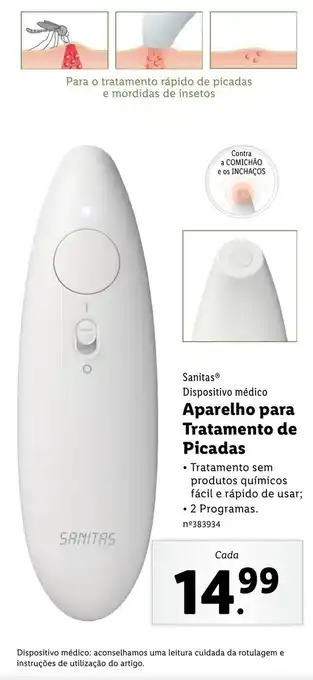 Lidl Sanitas Dispositivo Médico Tratamento de Picadas promoção