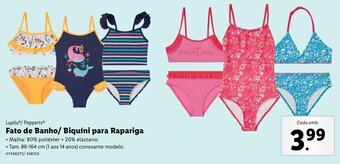Lidl Lupilu/Pepperts Fato de Banho/ Biquíni para Rapariga 86-164cm promoção