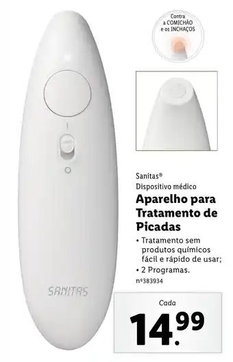 Lidl Sanitas Dispositivo Médico Aparelho para Tratamento de Picadas promoção