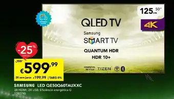 Radio Popular Samsung LED QE50Q60TAUXXC promoção