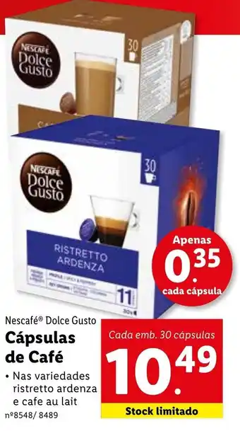 Lidl Nescafé Dolce Gusto Cásupalas de Café 30 Cásupalas promoção