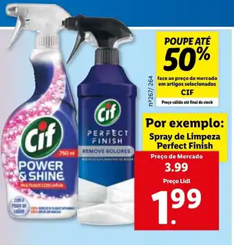 Lidl CIF Spray de Limpeza Perfect Finish promoção
